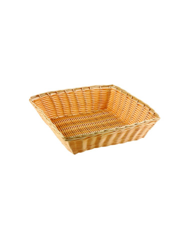 CESTA CUADRADA 24x24x6 cm POLIPROPILENOCestos polipropileno
