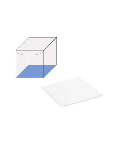 FONDO 80x80 PK (10u) BLANCO/AZULEstuches Transparentes