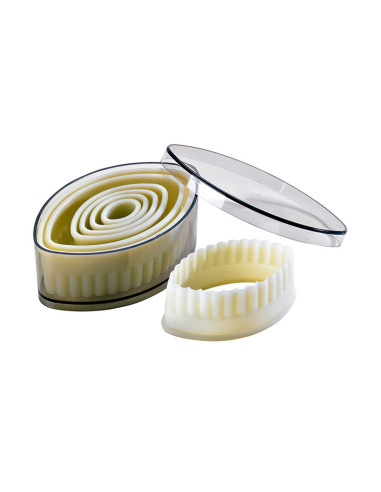 CORTANTES 7 OVALADOS ACANALADOS POLYGLASSCortapastas polyglass