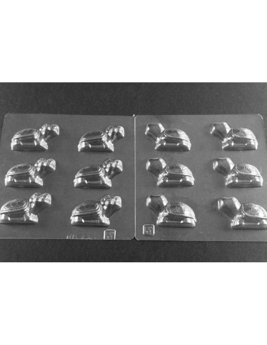 MOLDE PVC TORTUGA 3D 52x35x30mm 2 MOLDESPvc Animales