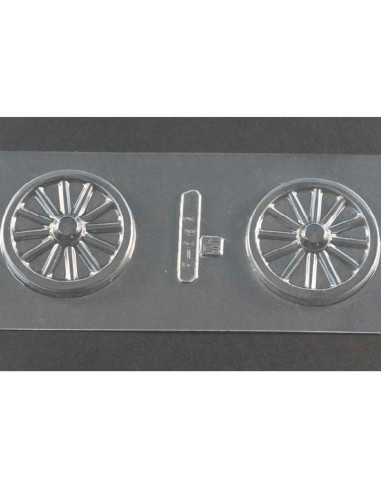 MOLDE PVC RUEDA RADIOS D70x8mm (2c)Ruedas