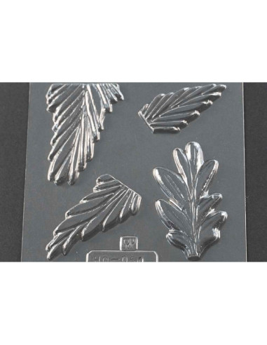MOLDE PVC PLANTAS Y HIERBAS 4 MEDIDASHojas