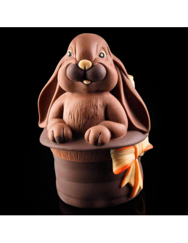HUEVO CONEJO CILINDRO MÁGICO 2p DECOSILSilicona 3D Pascua