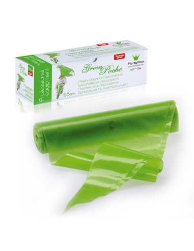 MANGA 40cm 80 MICRAS VERDE RUGOSA 1 SOLO USO (pack 100 ud)Mangas de...