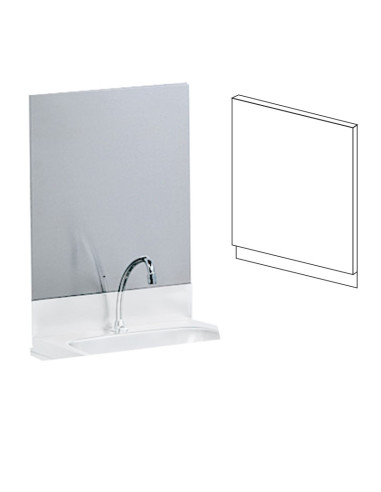 PANEL INOX 500x560 PARA LAVAMANOS SIN ACCES. RLFregaderos y Lavamanos