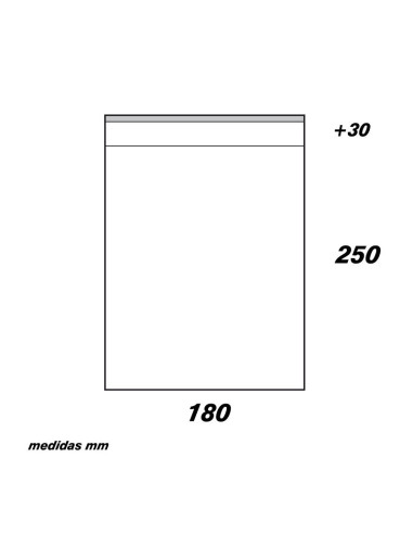 BOLSA 180x250+30mm SOLAPA ADHESIVA (100u)Bolsas Solapa Adhesiva