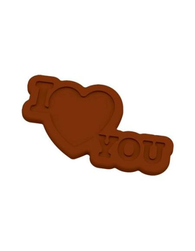 M. PVC I LOVE YOU 62x37x2mm (10i)Pvc Velas y pastillaje