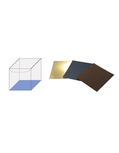 FONDO 80x80 PK (10u) TERCIOPELO MARRÓNEstuches Transparentes