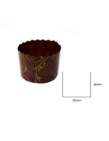 MOLDE PANETTONCINO 60x40mm CA(2000) PREMIUM DESIGNPanettone