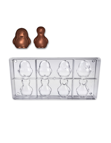 MOLDE PINGÜINOS 50X44.9mm 4+4Figuras Pascua